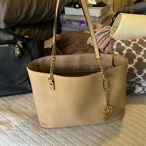 Michael Kors Tan Leather Tote Bag
